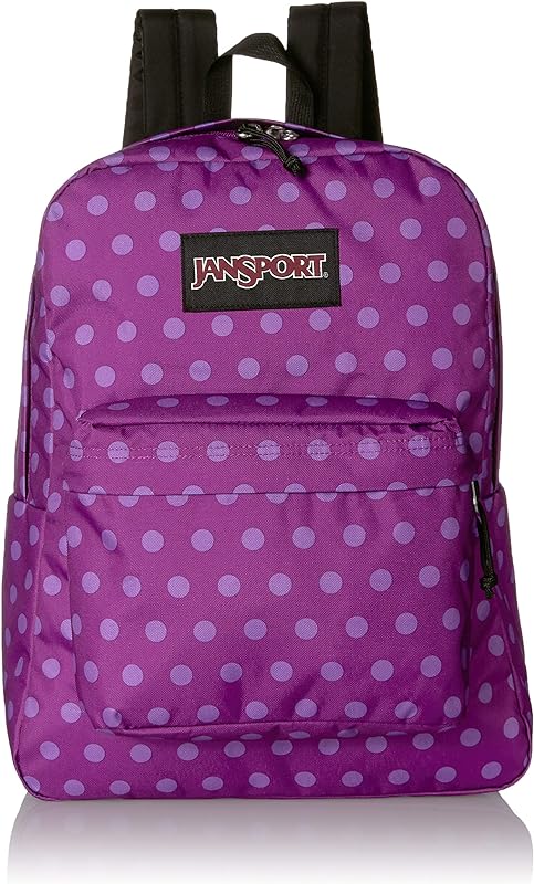 Mochila Superbreak Black Label Jansport, Purple Plum Polka Dot, Adulto-unissex