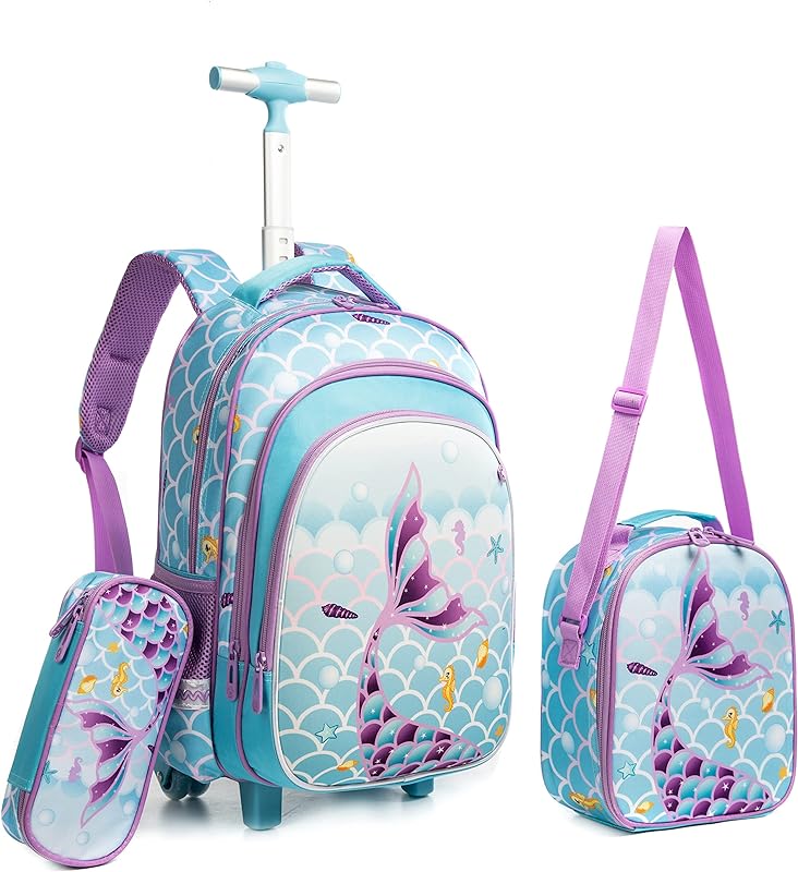 Mochila Meetbelify infantil com rodinhas, Moderno
