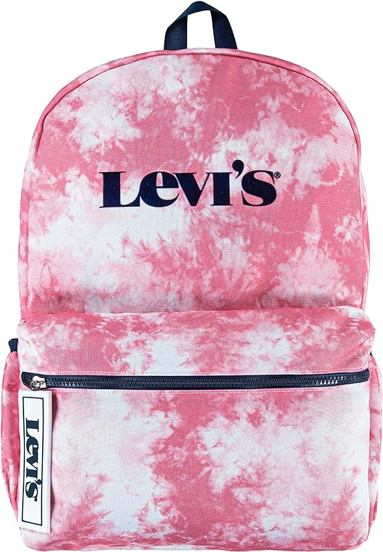 Mochila infantil com logotipo clássico, Tie Dye rosa, O/S, Mochila com logotipo clássico