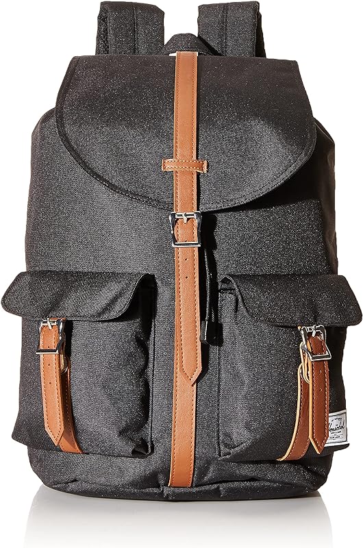 Mochila Dawson, Mochila Dawson, Couro sintético preto/bronze, Classic 20.5L Mochila Dawson, Mochila Dawson, Couro sintético preto/bronze, Classic 20.5L