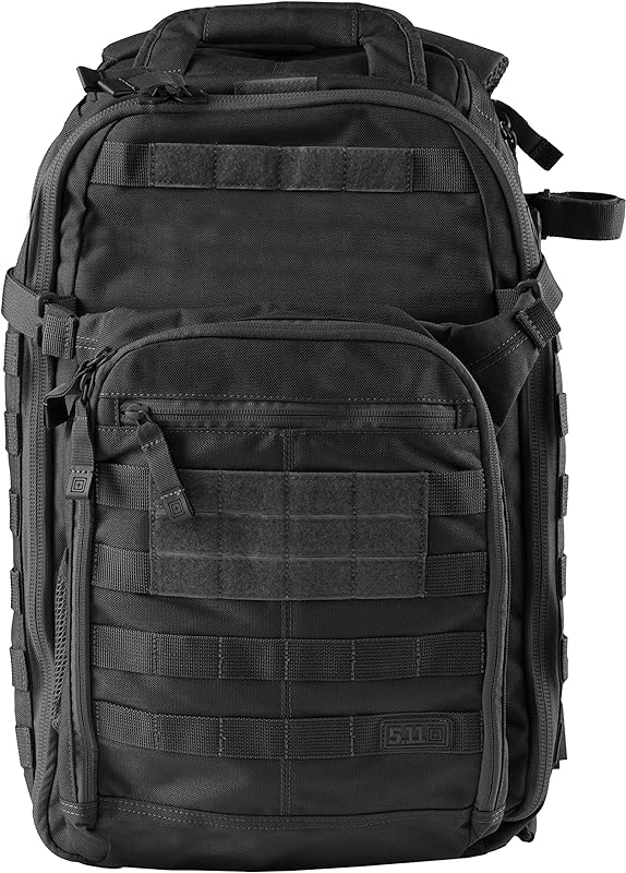 Mochila Tactical All Hazard’s Prime 29L, nylon 1050D, com capa acolchoada para laptop, estilo 56997, preta